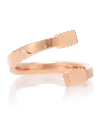 Repossi Serti Sur Vide 18-karat Rose Gold Ring - White