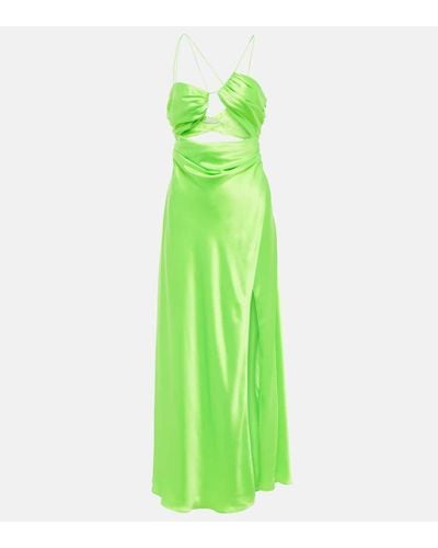 The Sei Cutout Silk Gown - Green