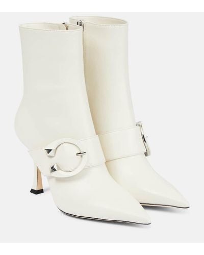 Jimmy Choo Magik 90mm Heeled Boots - White