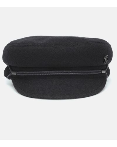 Maison Michel New Abby Wool-blend Hat - Black