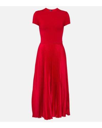 Polo Ralph Lauren Vestido bimateria de Año Nuevo Lunar - Rojo