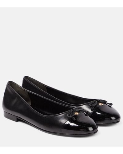 Tory Burch Women Cap Toe Ballet - Black