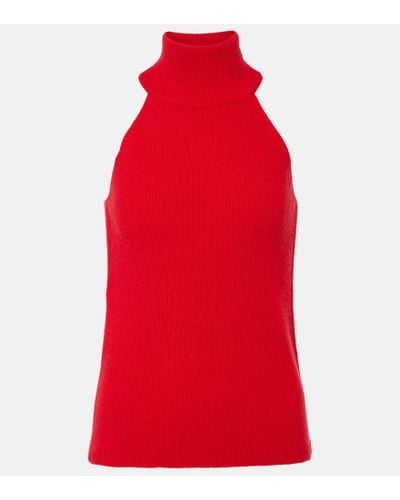Lisa Yang Tank top Freya in cashmere - Rosso