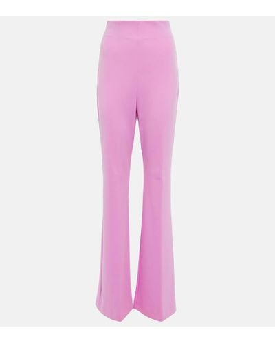 Sportmax High-Rise-Schlaghose Peter - Pink