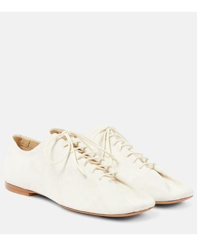 Lemaire Souris Denim Derby Shoes - White