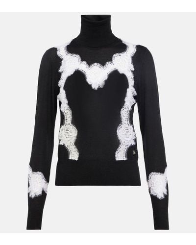 Dolce & Gabbana Cashmere-blend Turtleneck Sweater - Black