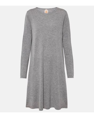 Jardin Des Orangers Wool And Cashmere Minidress - Grey