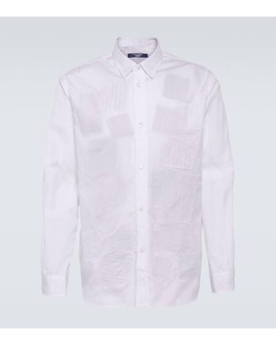 Junya Watanabe Patchwork Cotton Shirt - White