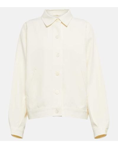 Co. Hemdjacke aus Twill - Weiß