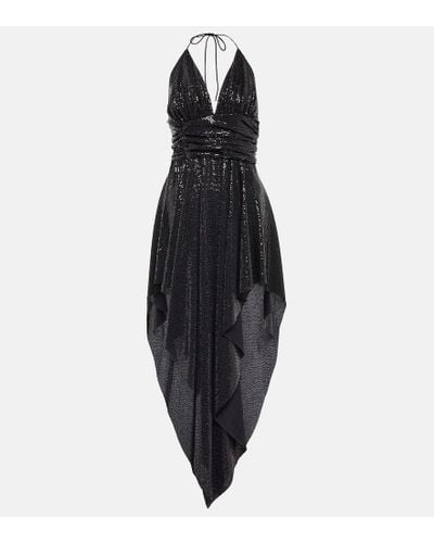 Alexandre Vauthier Sequined Halterneck Minidress - Black