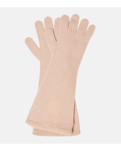 Max Mara Jock Cashmere Gloves - Natural