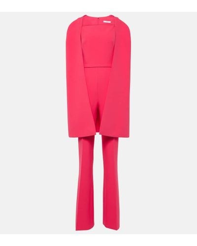 Safiyaa Jumpsuit Cinzia in crepe - Rosso
