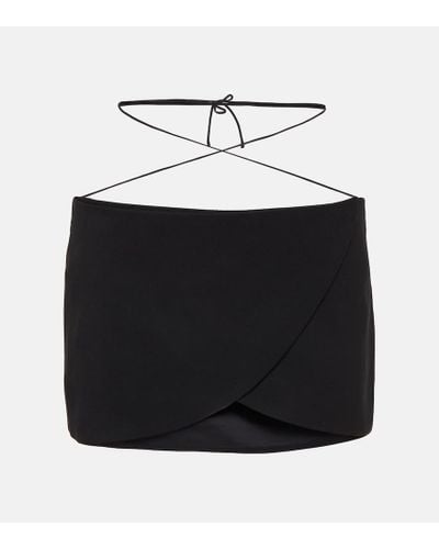 Monot Minifalda wrap - Negro