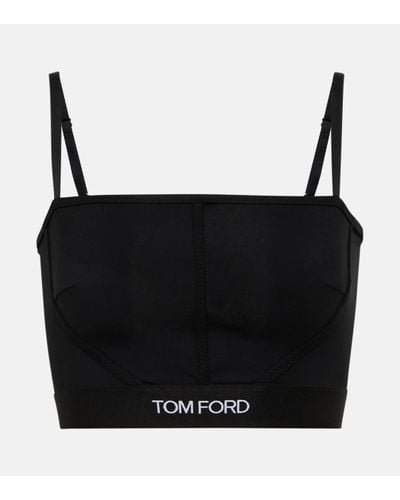 Tom Ford Logo Bralette - Black