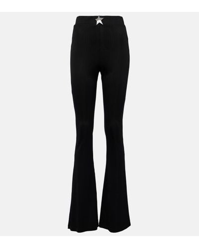 Area High-rise Flared Trousers - Black