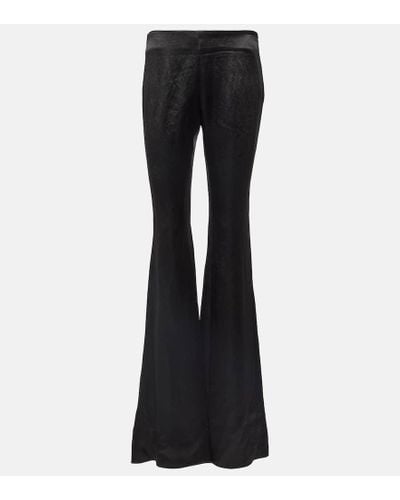 Ann Demeulemeester Low-rise Flared Pants - Black