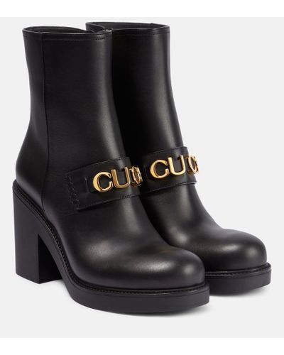 Gucci Sleek Black Ankle Boots