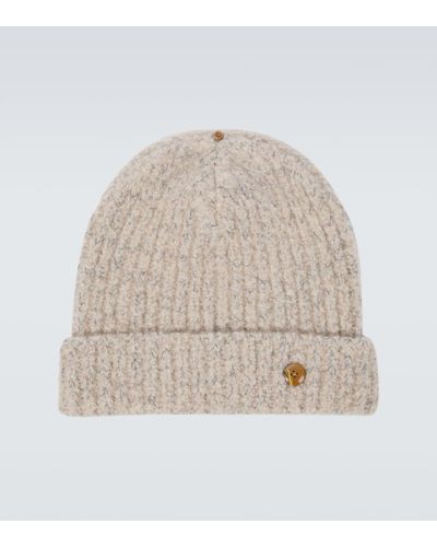 God's True Cashmere Ribbed-knit Cashmere Beanie - Natural