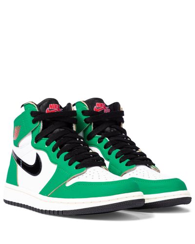 Nike Sneakers Air Jordan 1 OG aus Leder - Grün