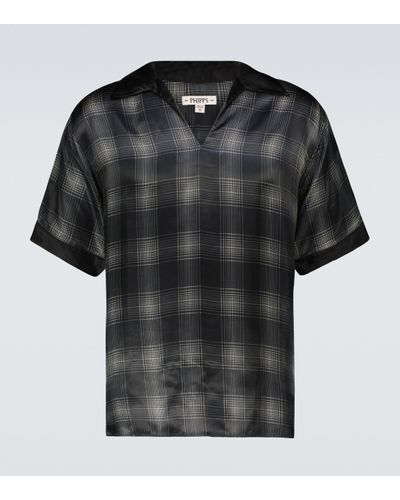 Phipps Camisa Oasis de manga corta - Negro