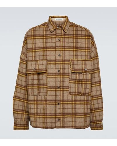 Frankie Shop Wool-blend Overshirt - Brown