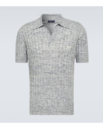 Frescobol Carioca Rino Cotton-blend Polo Shirt - Grey