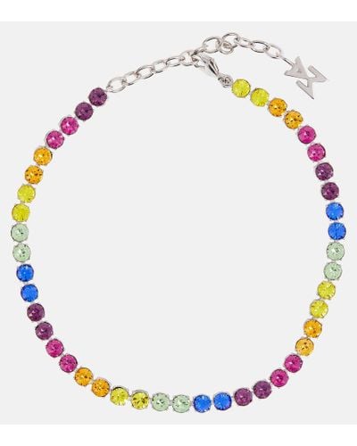 AMINA MUADDI Tobillera tenis con cristales - Multicolor