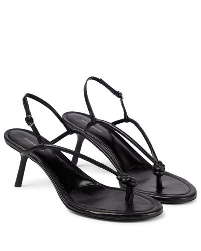Victoria Beckham Leather Sandals - Black