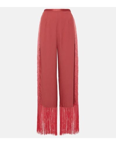 ‎Taller Marmo Pantalones anchos Nevada de tiro alto - Rojo