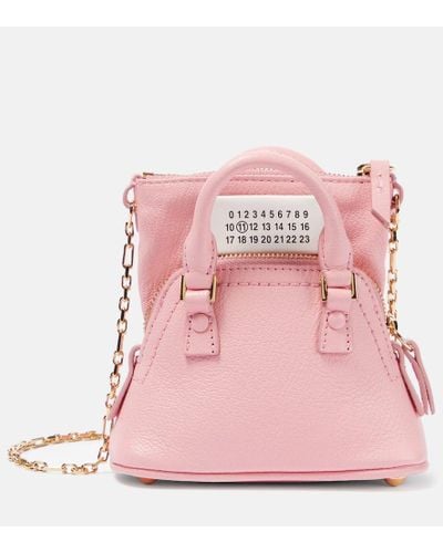 Maison Margiela 5ac Classique Baby Leather Shoulder Bag - Pink