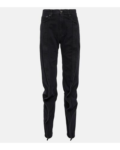 Y. Project High-rise Straight Jeans - Black