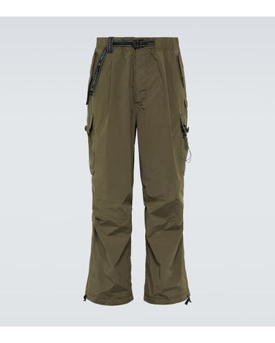 and wander Oversized Ripstop Cargo Pants - Green