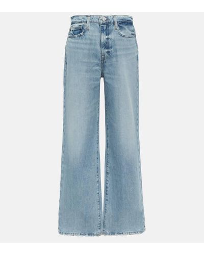FRAME Jeans anchos Le Jane de tiro alto - Azul