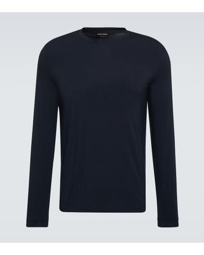 Giorgio Armani Jersey T-shirt - Blue