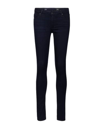 AG Jeans High-Rise Skinny Jeans The Legging - Blau