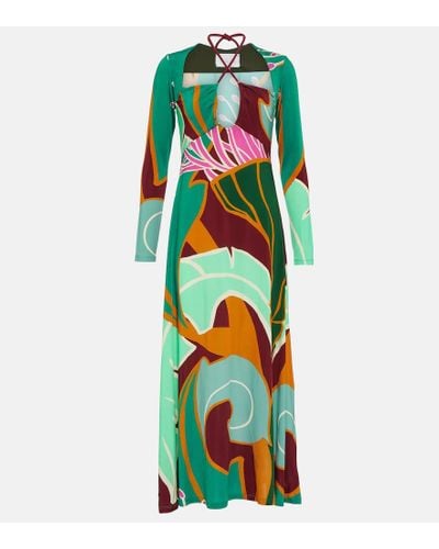 Johanna Ortiz Printed Maxi Dress - Multicolor