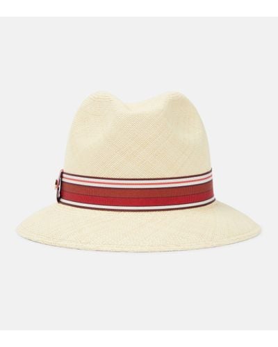 Loro Piana The Suitcase Stripe Ingrid Straw Panama Hat - Multicolour