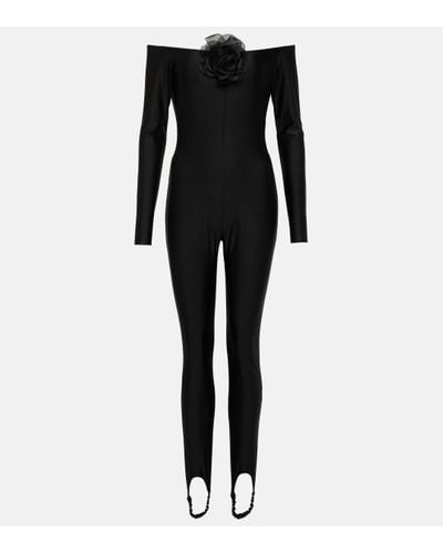 GIUSEPPE DI MORABITO Embellished Jersey Jumpsuit - Black