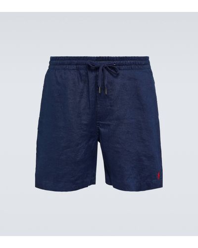 Polo Ralph Lauren Linen Shorts - Blue