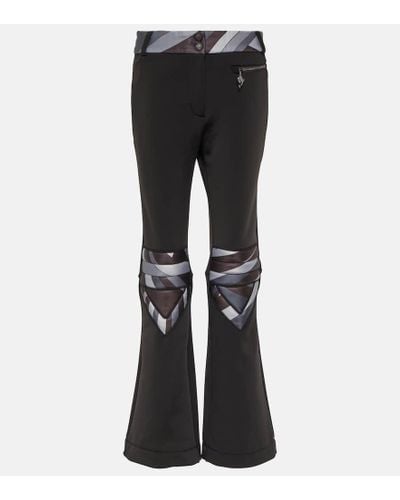 Emilio Pucci X Fusalp pantalones de esqui estampados - Negro