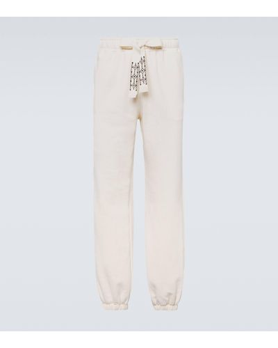 Alanui Pantalon de survetement Akasha en coton - Blanc