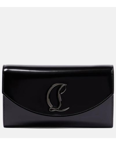 Christian Louboutin Cartera Loubi54 de piel con cadena - Negro