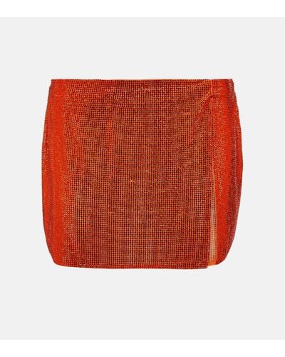 GIUSEPPE DI MORABITO Embellished Miniskirt - Red