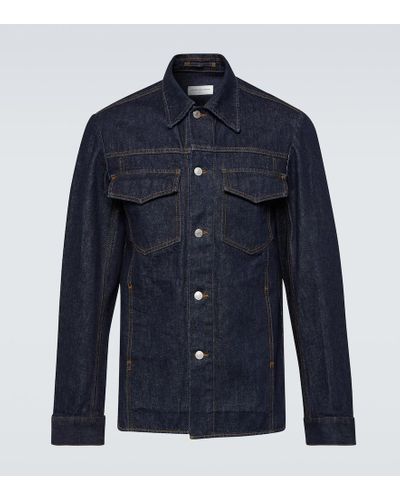 Dries Van Noten Giacca camicia di jeans - Blu