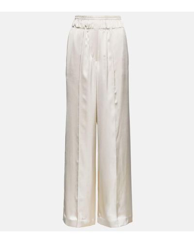 Brunello Cucinelli Wide-leg Pants - White