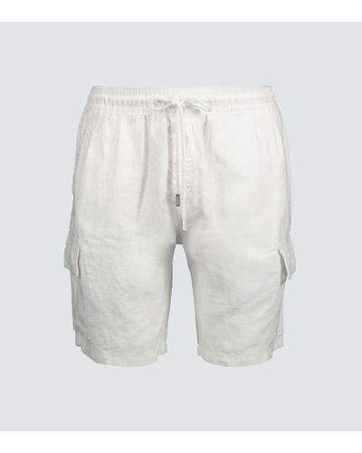 Vilebrequin Pantalones cortos Baie de lino - Blanco