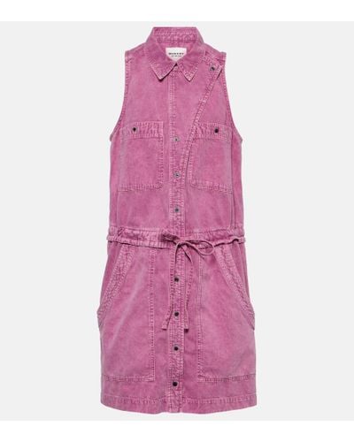 Isabel Marant Minikleid Ines aus Denim - Pink
