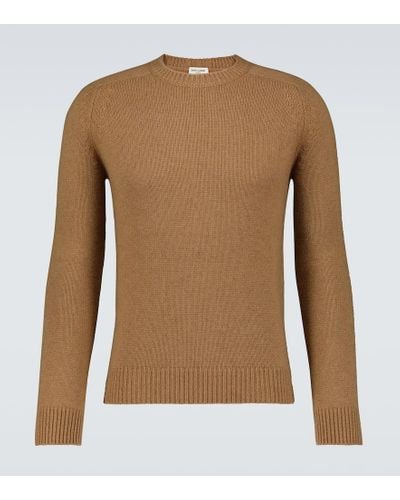 Saint Laurent Camel Hair Sweater - Brown