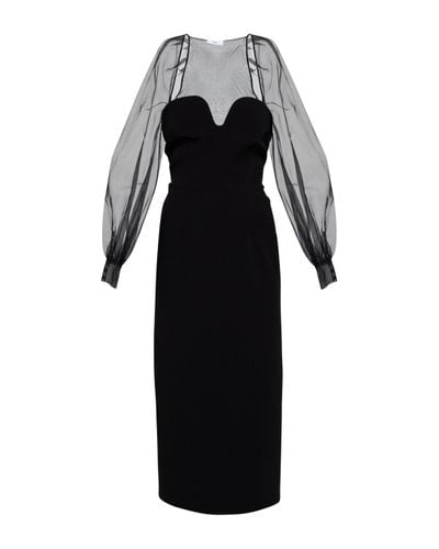 Safiyaa Catalina Midi Dress - Black
