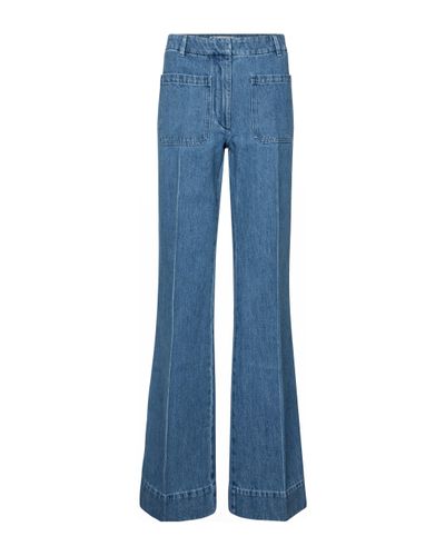 Victoria Beckham High-Rise Flared Jeans - Blau